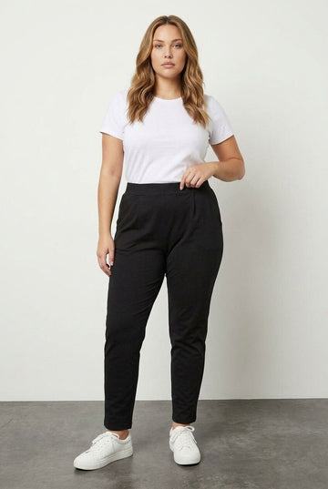 Çift Katlı Jersey Streç Jogger Pantolon
