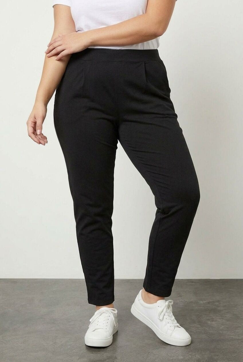 Çift Katlı Jersey Streç Jogger Pantolon