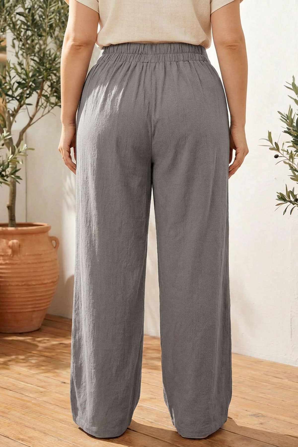 Büyük Beden Geniş Paça Pantolon Şıklığı