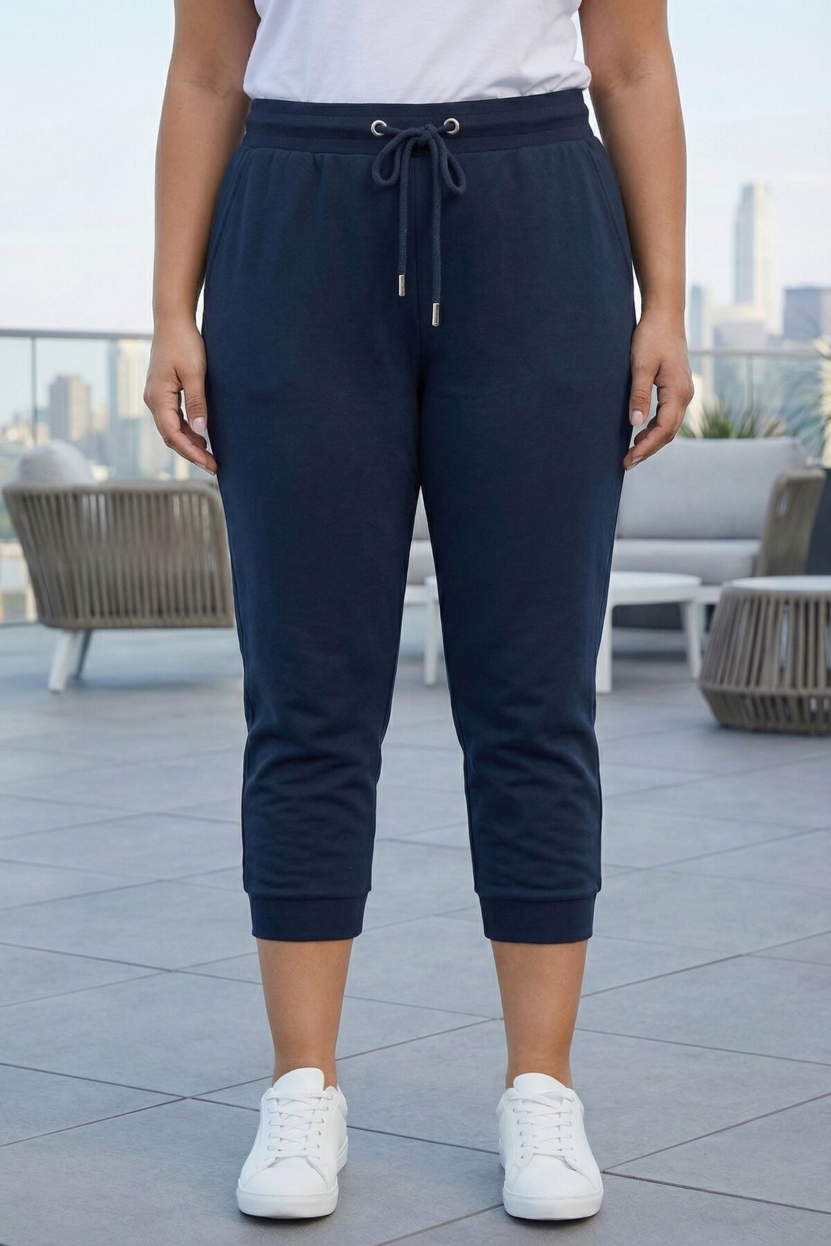 Beli Ve Paçası Lastikli Dar Paça Jogger Pantolon 144834