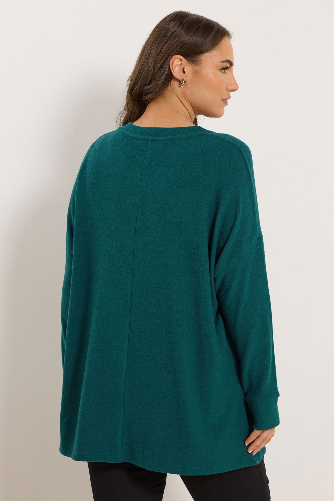 Bisiklet Yaka Uzun Kollu Payetli Peluş Tunik 285061 Vervegrand