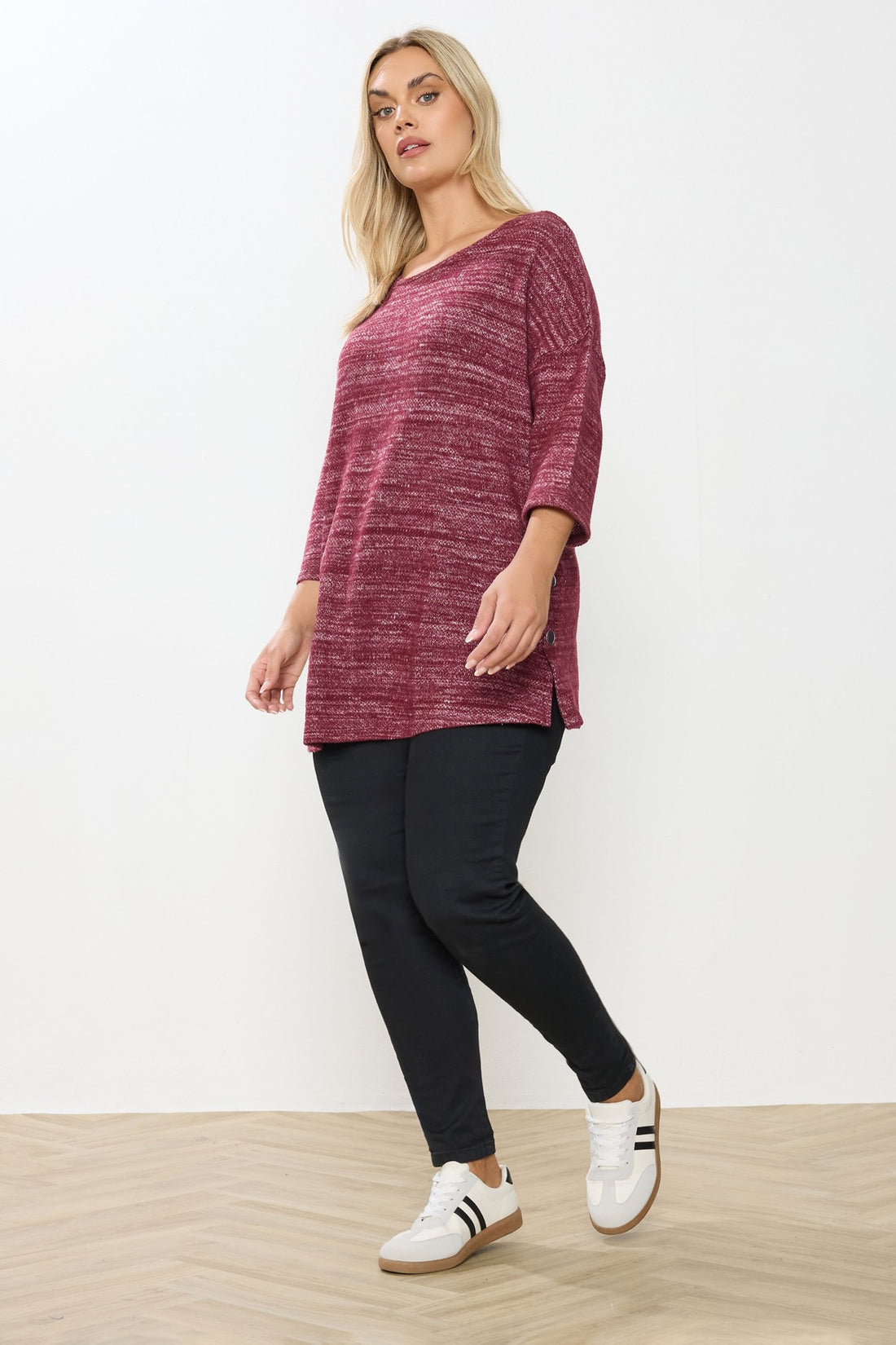 Bisiklet Yaka Yarım Kol Düğme Detaylı Sweatshirt 304438 Vervegrand