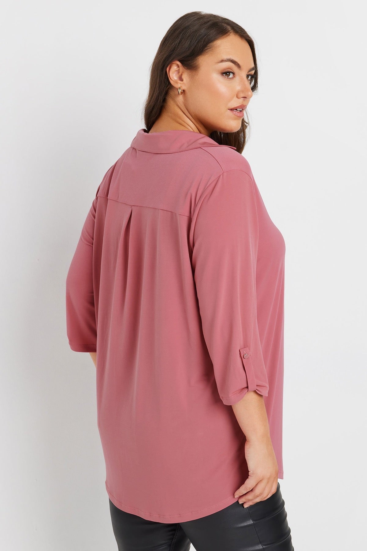 Büyük Beden V Yaka Uzun Kollu Bluz 303627 Vervegrand