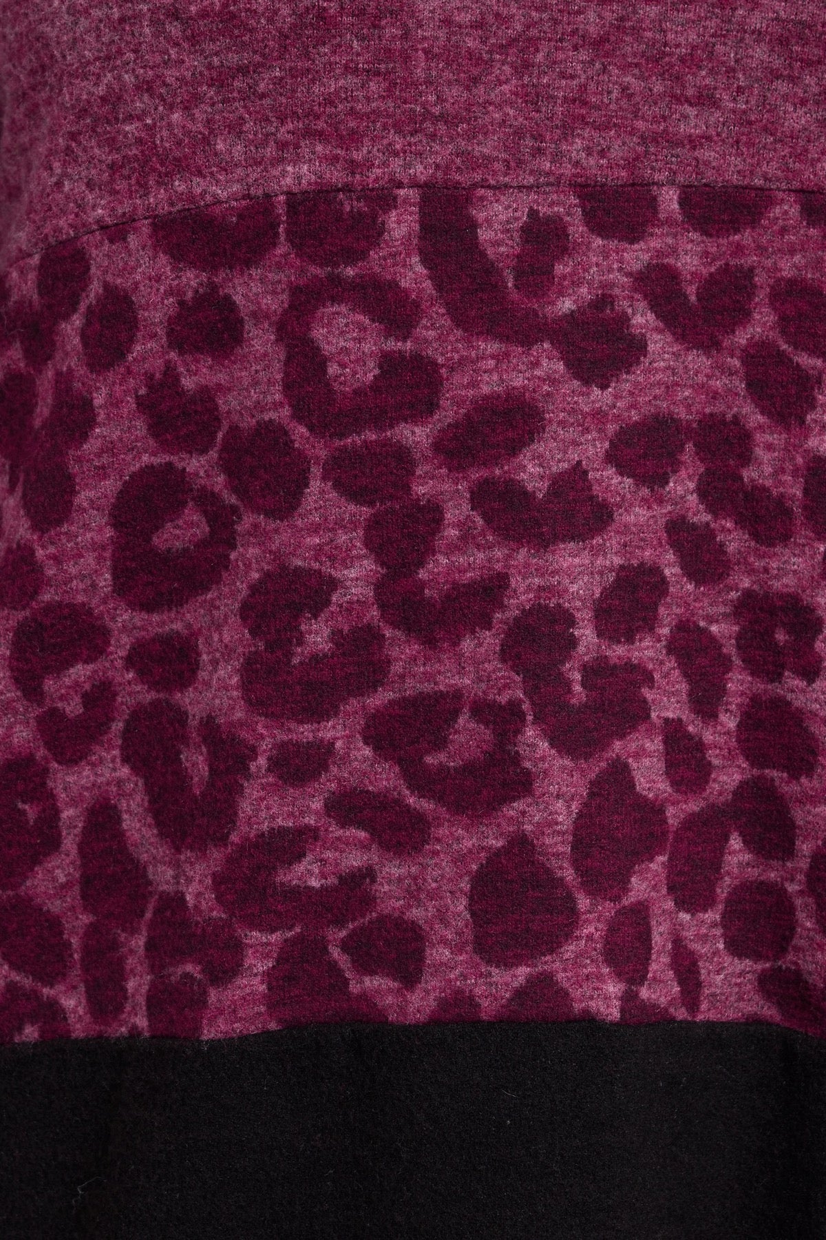 Büyük Beden V Yaka Uzun Kollu Peluş Sweatshirt 285053 Vervegrand