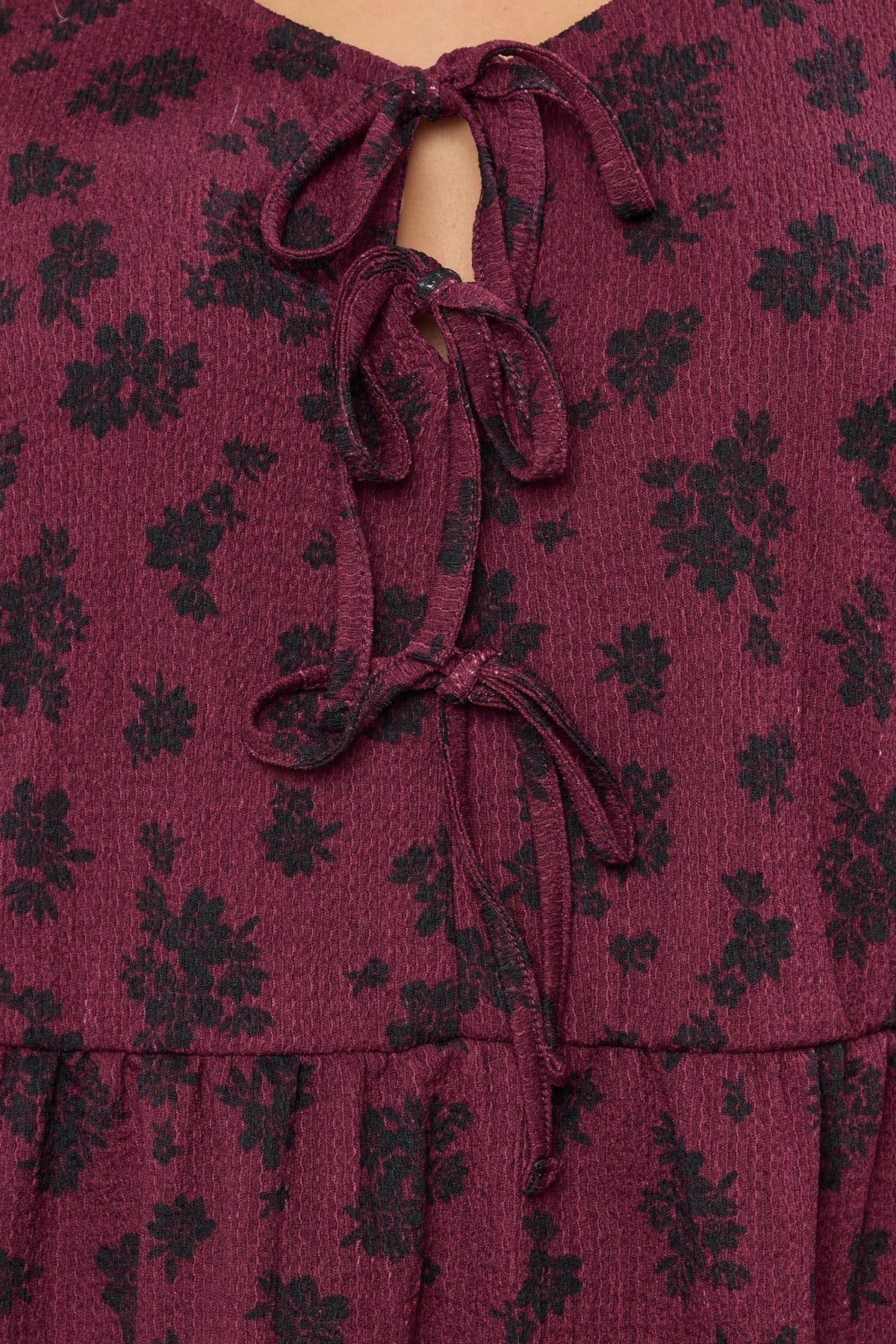 Büyük Beden Yaka Detaylı Uzun Kollu Bürümcük Kumaş Bluz 323003 Vervegrand