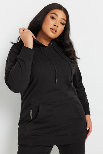 Büyük Beden Kapüşonlu Cepli Fermuar Detaylı Sweatshirt 303800 Sweatshirt Vervegrand