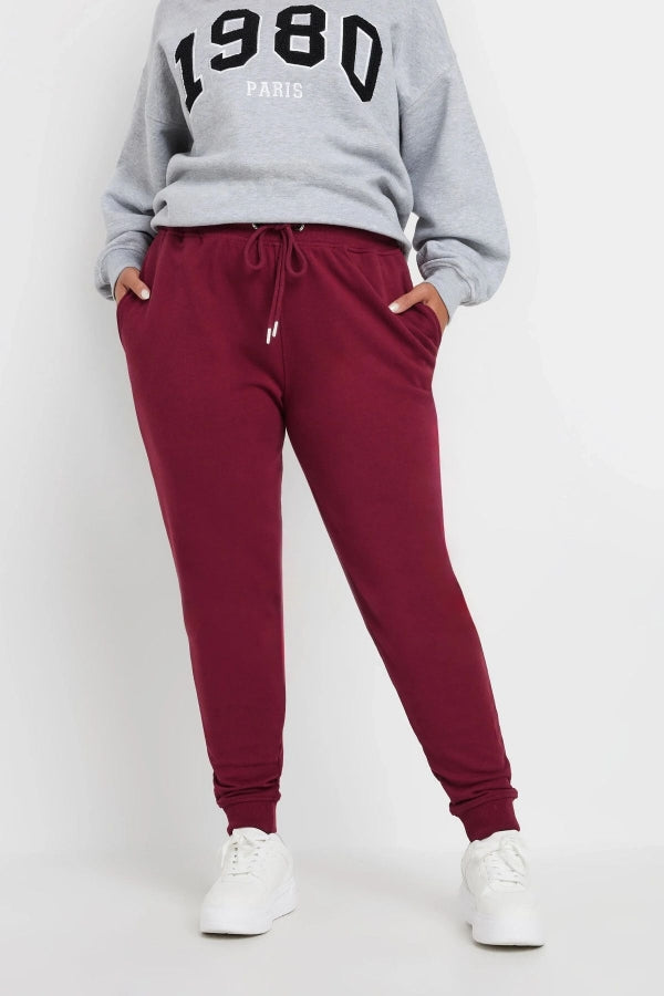 Büyük Beden Beli Ve Paçası Lastikli Dar Paça Cepli Jogger Eşofman Altı 303568 Vervegrand