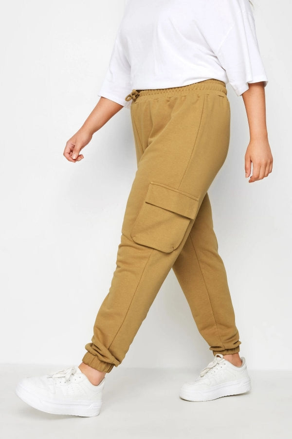 Büyük Beden Paçası Lastikli Cep Detaylı Kargo Jogger Pantolon 302772 Vervegrand
