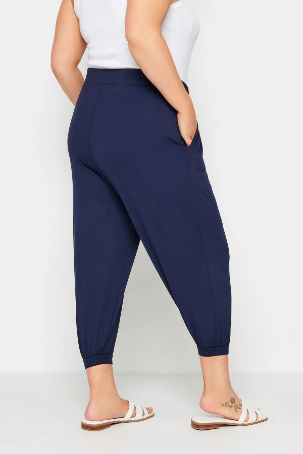 Büyük Beden Paçası ve Beli Lastik Detaylı Cepli Jogger Pantolon 144780 Vervegrand