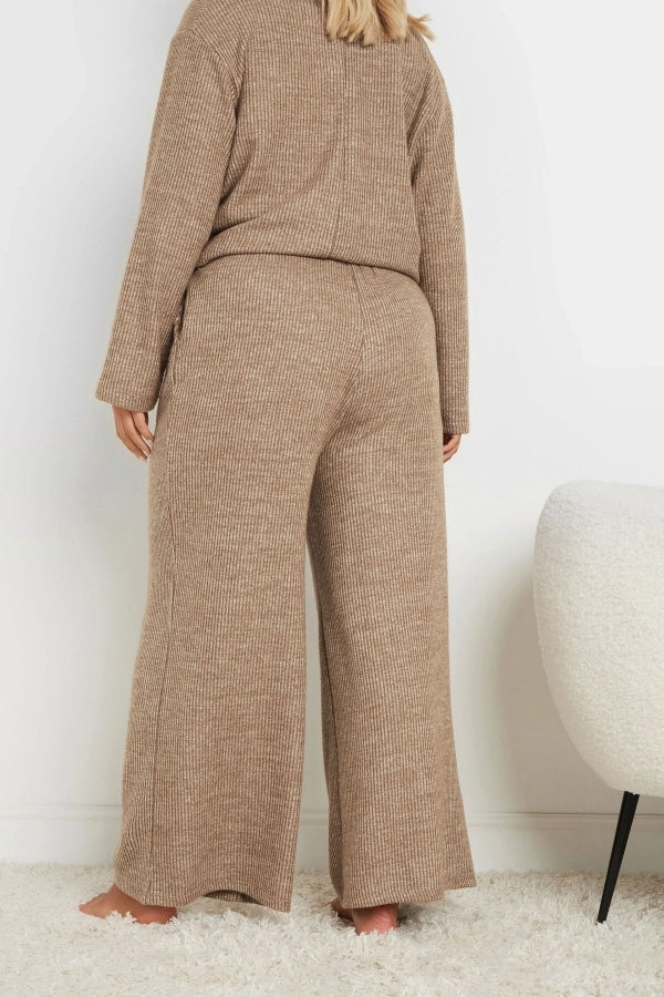 Büyük Beden Beli Lastikli ve Büzgülü Cepli Bol Paça Eşofman Altı 322294 Vervegrand