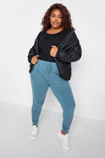 Büyük Beden Beli ve Paçası Lastikli Cepli Kargo Jogger Pantolon 302590 Vervegrand