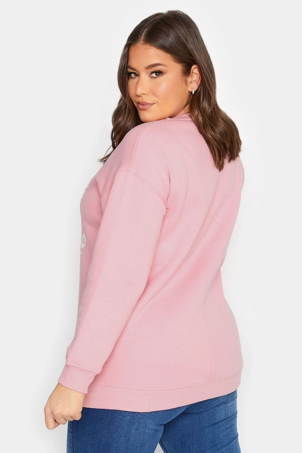Vervegrand büyük beden sweatshirt bisiklet yaka kesim