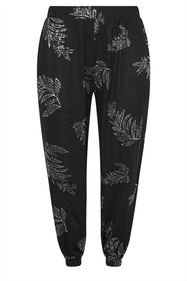 Büyük Beden Paçası ve Beli Lastikli Cepli İnce Pantolon 302580 Vervegrand