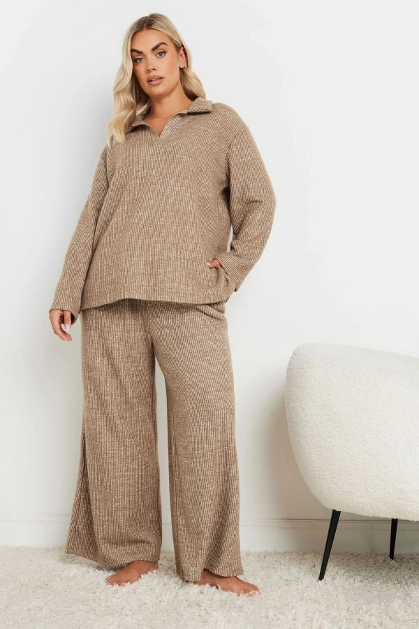 Büyük Beden Beli Lastikli ve Büzgülü Cepli Bol Paça Eşofman Altı 322294 Vervegrand