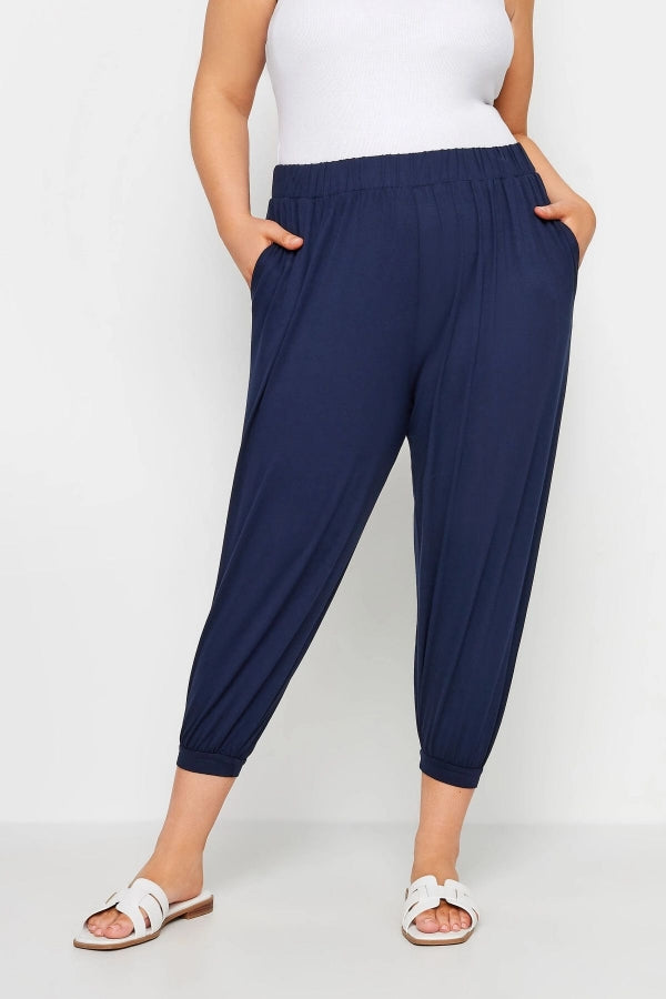 Büyük Beden Paçası ve Beli Lastik Detaylı Cepli Jogger Pantolon 144780 Vervegrand