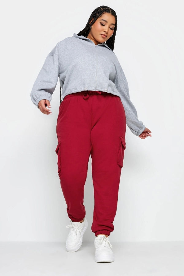 Büyük Beden Paçası Lastikli Cep Detaylı Kargo Jogger Pantolon 302771 Vervegrand