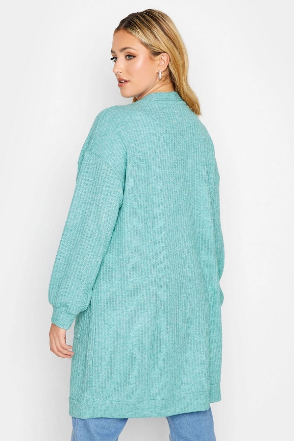 Büyük Beden Önü Kapamasız Cepli Midi Boy Hırka 301576 Vervegrand