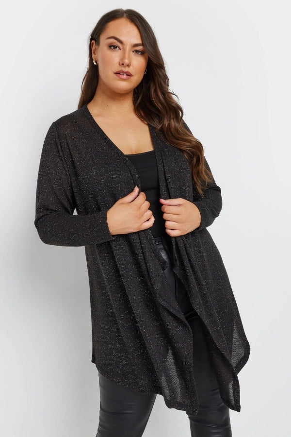 Büyük Beden Önü Kapamasız Uzun Kollu İnce Mevsimlik Hırka 303641 Vervegrand