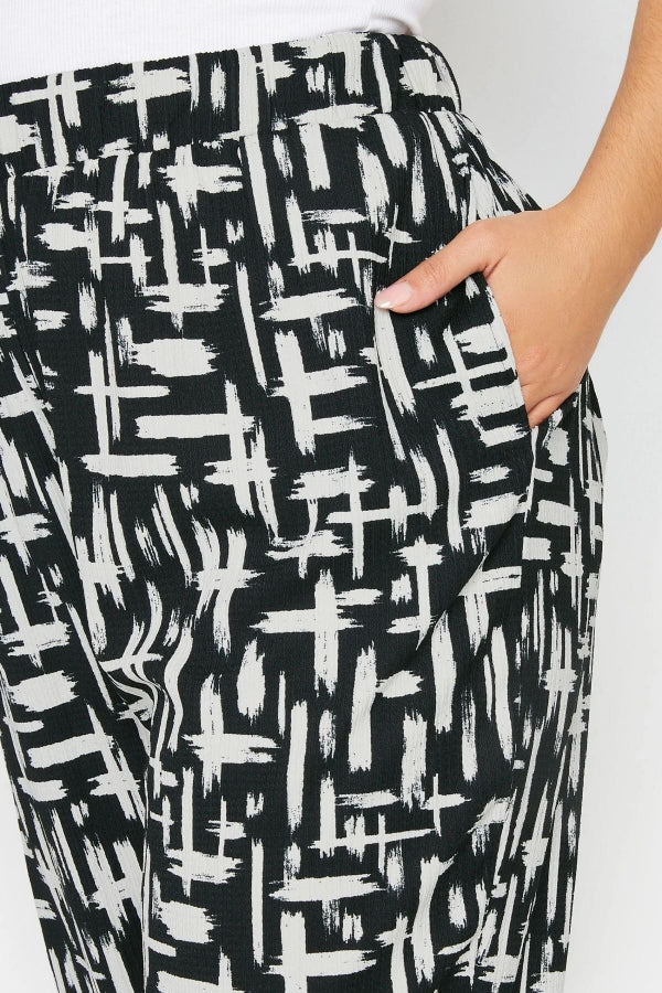 Büyük Beden Paçası Lastikli Likralı Esnek Kumaş Pantolon 302582 Vervegrand