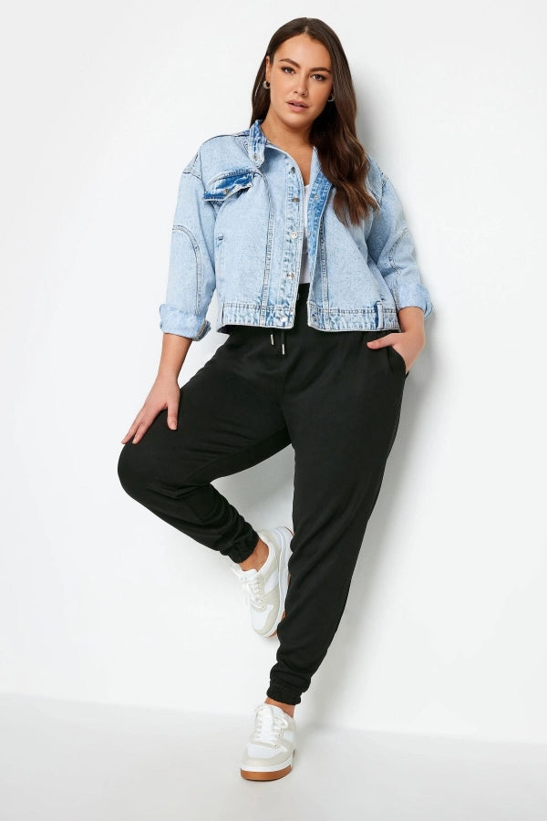 Büyük Beden Beli Ve Paçası Lastikli Dar Paça Jogger Pantolon 303013 Vervegrand
