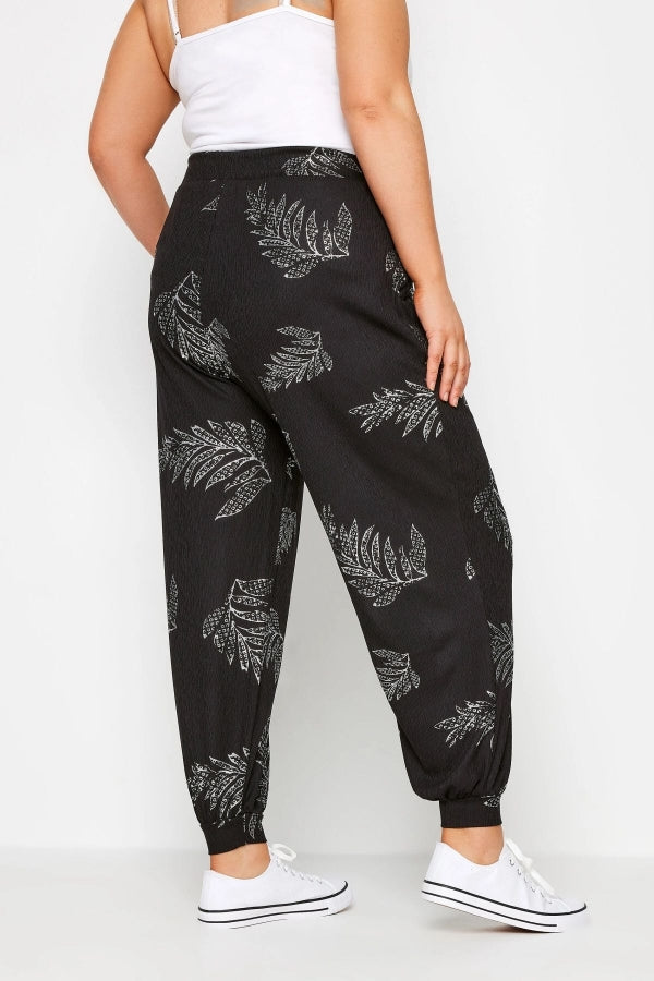 Büyük Beden Paçası ve Beli Lastikli Cepli İnce Pantolon 302580 Vervegrand