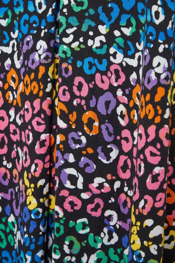 Büyük Beden V Yaka Desenli Asimetrik Kesim Likralı Bluz 302258 Vervegrand