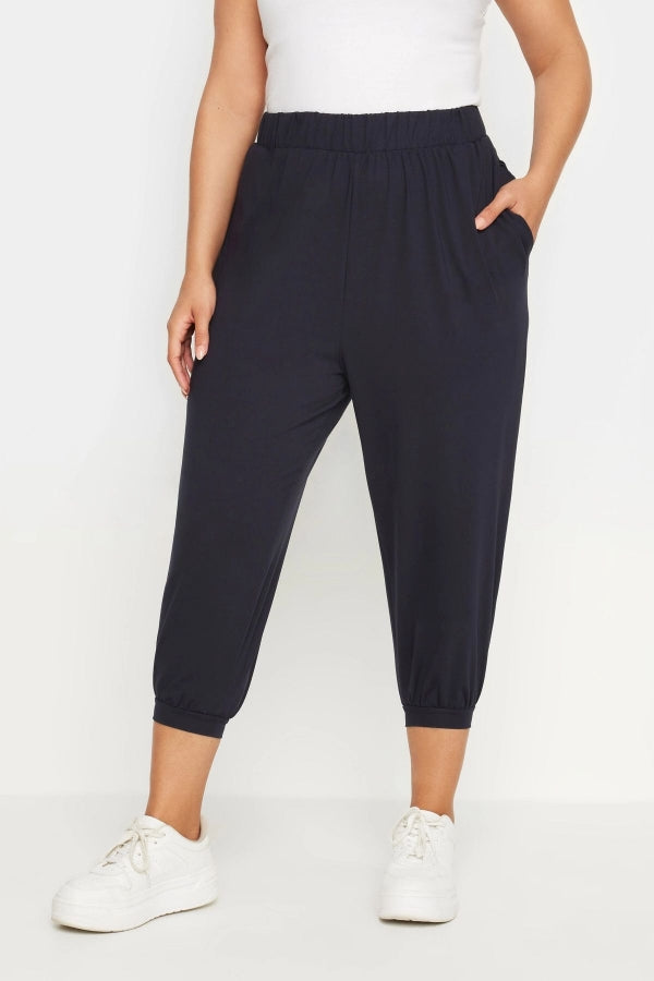 Büyük Beden Paçası ve Beli Lastik Detaylı Cepli Jogger Pantolon 303210 Vervegrand