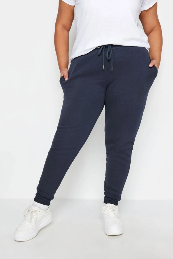 Büyük Beden Beli Ve Paçası Lastikli Dar Paça Jogger Eşofman Altı 302753 Vervegrand