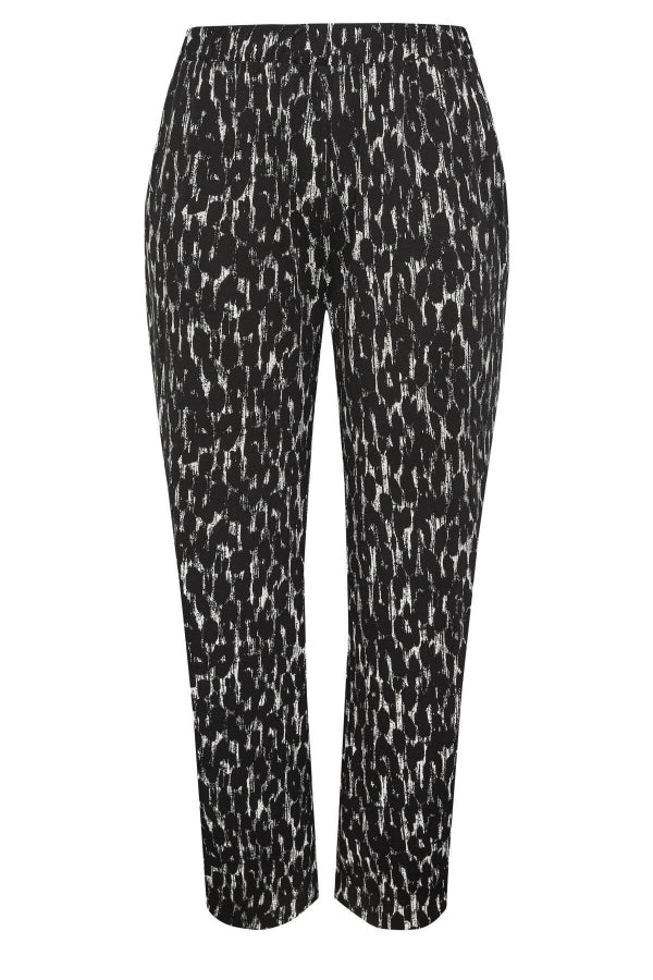 Büyük Beden Beli Lastikli Cepli Desenli Geniş Paça Pantolon 143736 Vervegrand