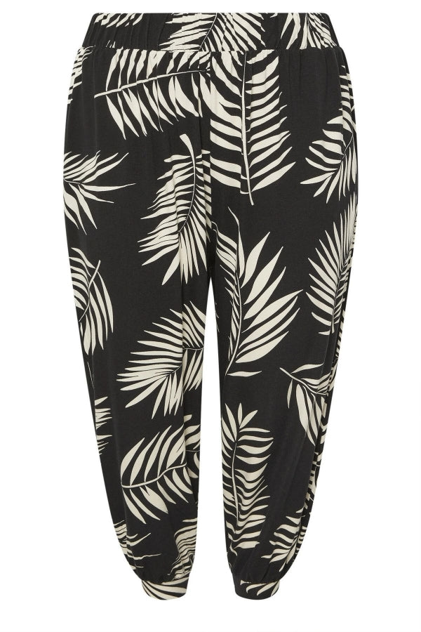 Büyük Beden Bilek Boy Paçası ve Beli Lastikli Cepli Şalvar Pantolon 145264 Vervegrand