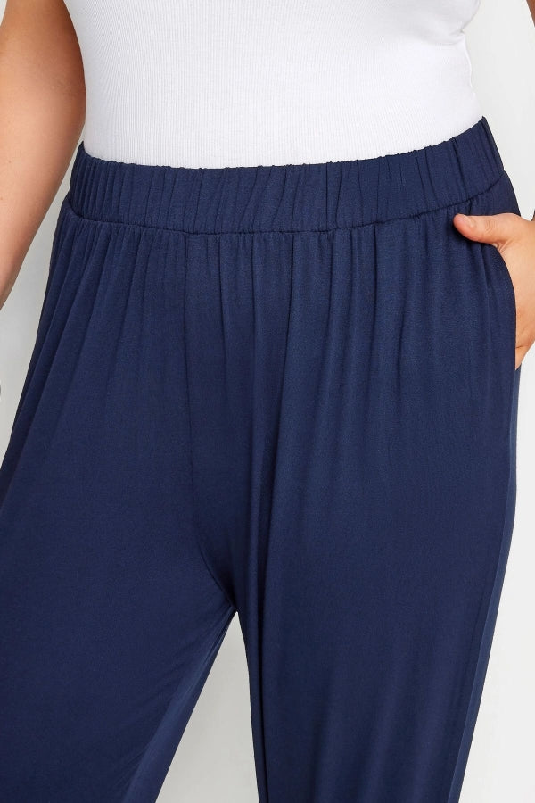Büyük Beden Paçası ve Beli Lastik Detaylı Cepli Jogger Pantolon 144780 Vervegrand