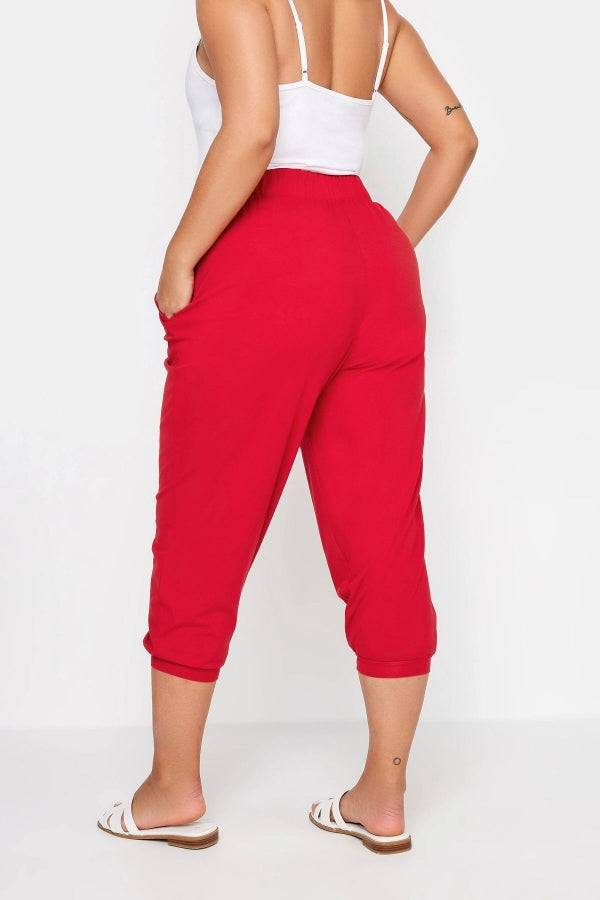 Büyük Beden Paçası ve Beli Lastik Detaylı Cepli Jogger Pantolon 303211 Vervegrand