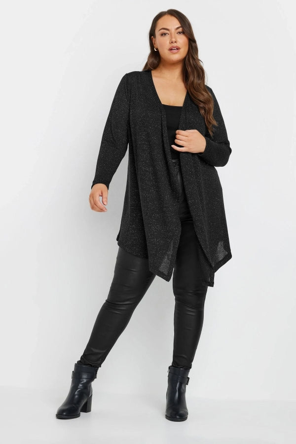 Büyük Beden Önü Kapamasız Uzun Kollu İnce Mevsimlik Hırka 303641 Vervegrand