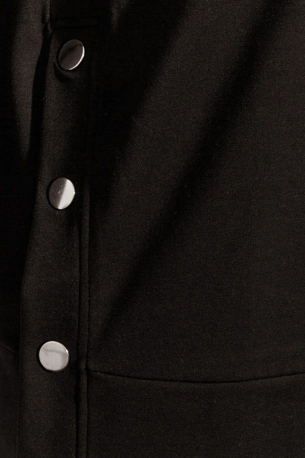 Vervegrand büyük beden siyah sweatshirt manken üzerinde duruşu