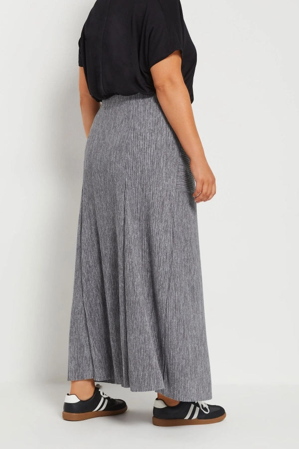 Büyük Beden Beli Lastikli Önden Cepli Fitilli Maxi Etek 303899 Vervegrand