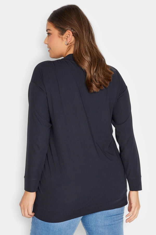 Vervegrand büyük beden sweatshirt yaka ve bağcık detayı