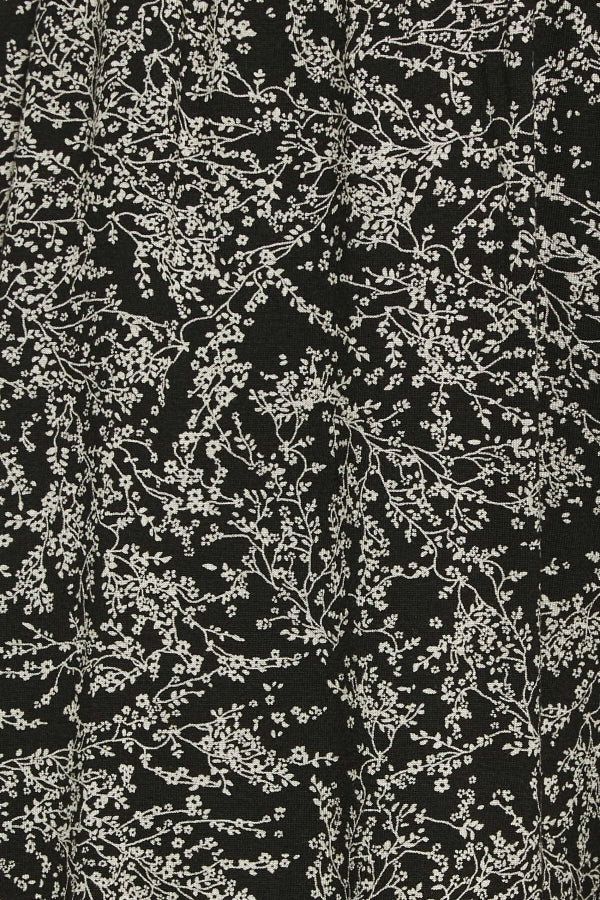 Büyük Beden Desenli Bol Kesim Likralı Kapri Pantolon 302434 Vervegrand