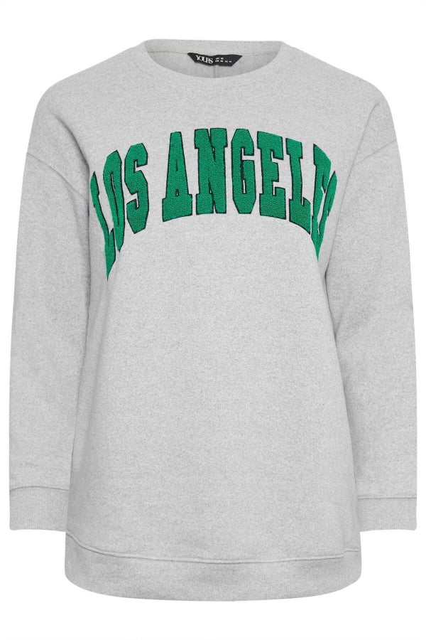 Büyük Beden Bisiklet Yaka Uzun Kollu İşleme Detaylı Kazak 302727 Vervegrand