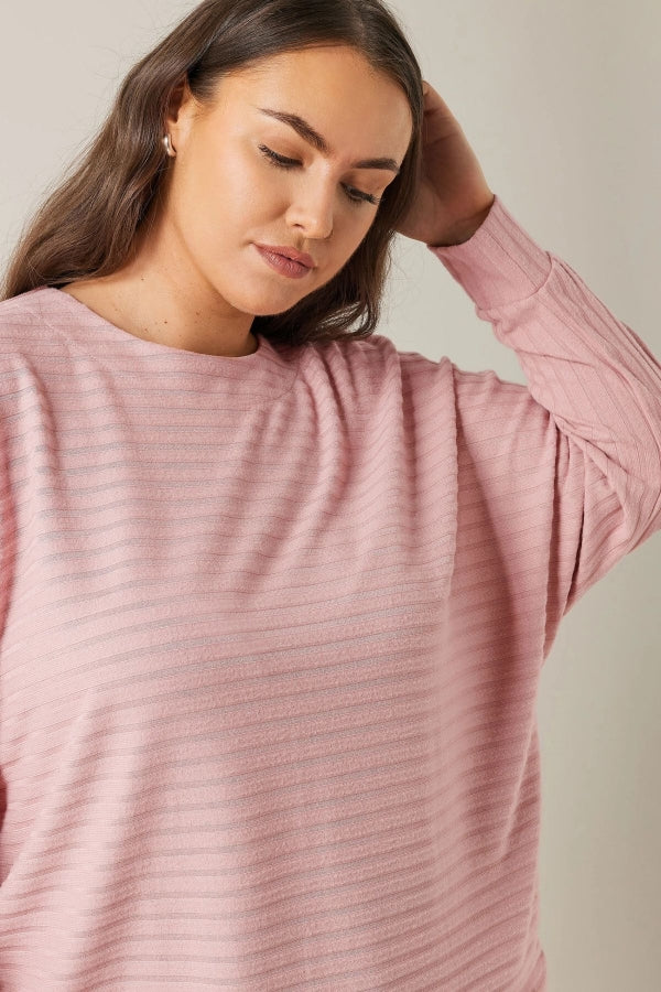 Büyük Beden Bisiklet Yaka Uzun Kollu Bluz 615589 Vervegrand