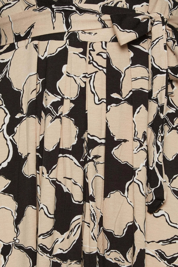 Büyük Beden V Yaka Kemer Detaylı Likralı Anvelop Elbise 137435 Vervegrand