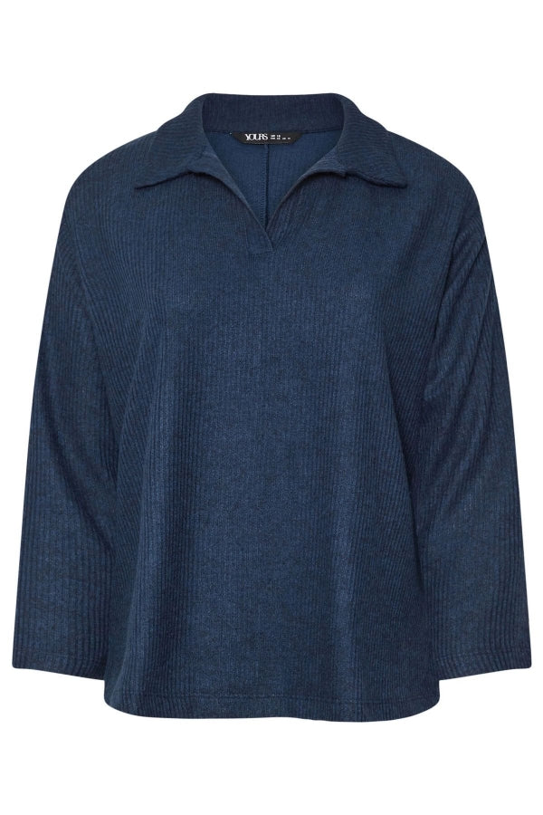 Büyük Beden V Yakalı Yumuşak Dokulu Uzun Kollu İnce Triko Kazak 322293 Vervegrand