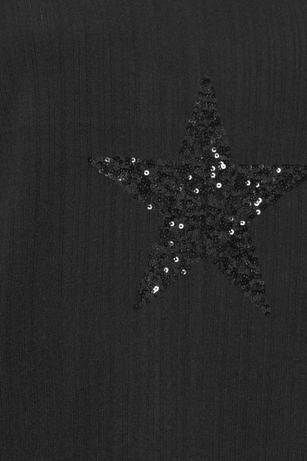 Büyük Beden Uzun Kollu Payet İşlemeli Bisiklet Yaka Sweatshirt 303789 Vervegrand