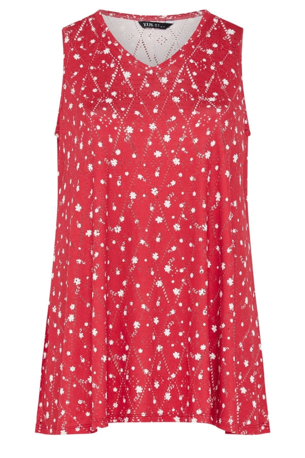 Büyük Beden V Yaka Dantel Detaylı Astarsız Sıfır Kollu Bluz 303247 Vervegrand