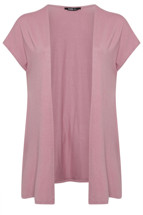 Büyük Beden Kısa Kollu Önü Kapamasız İnce Hırka 322645 Vervegrand