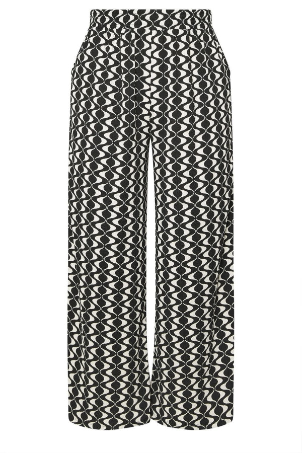 Büyük Beden Beli Lastikli Cepli Dsenli Bol Paça Pantolon 303970 Vervegrand