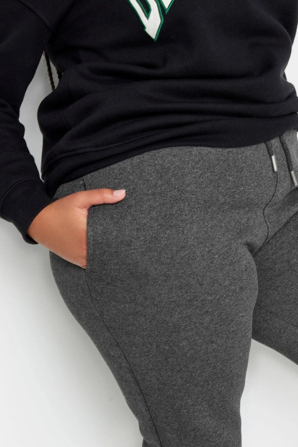 Büyük Beden Beli Ve Paçası Lastikli Dar Paça Jogger Eşofman Altı 302755 Vervegrand