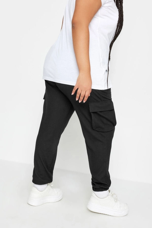Büyük Beden Paçası Lastikli Beli Bağcıklı Cepli Jogger Pantolon 302751 Vervegrand