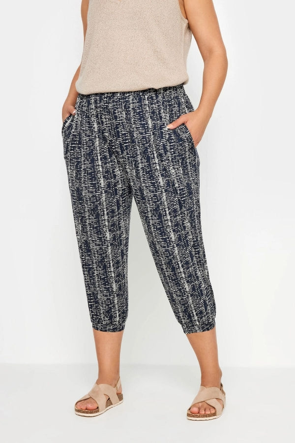 Büyük Beden Paçası ve Beli Lastik Detaylı Cepli Jogger Pantolon 303213 Vervegrand