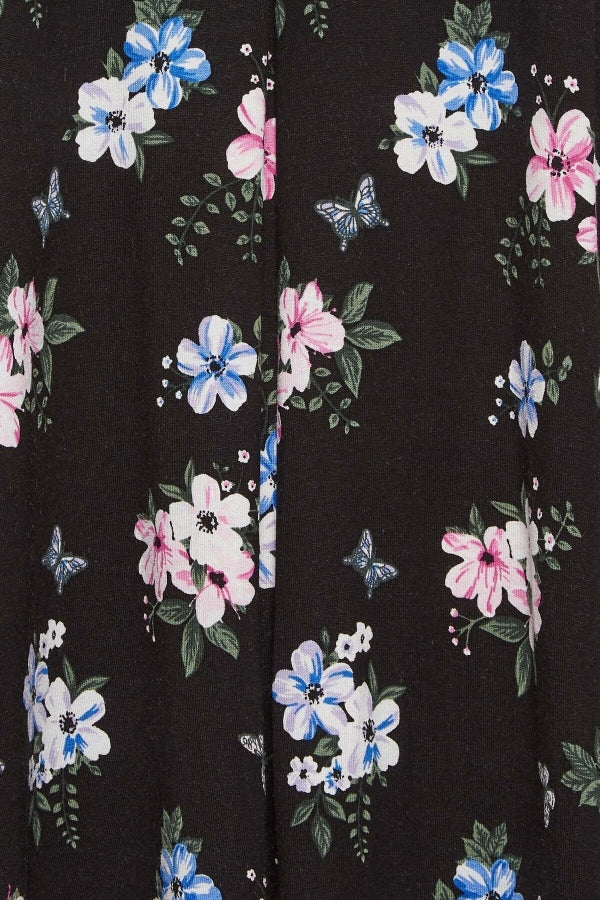 Büyük Beden V Yaka Desenli Asimetrik Kesim Likralı Bluz 302479 Vervegrand