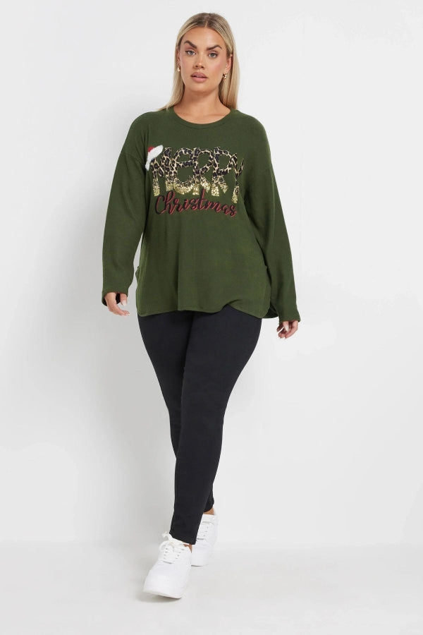 Büyük Beden Yılbaşı Sweatshirt Detaylı Görünüm